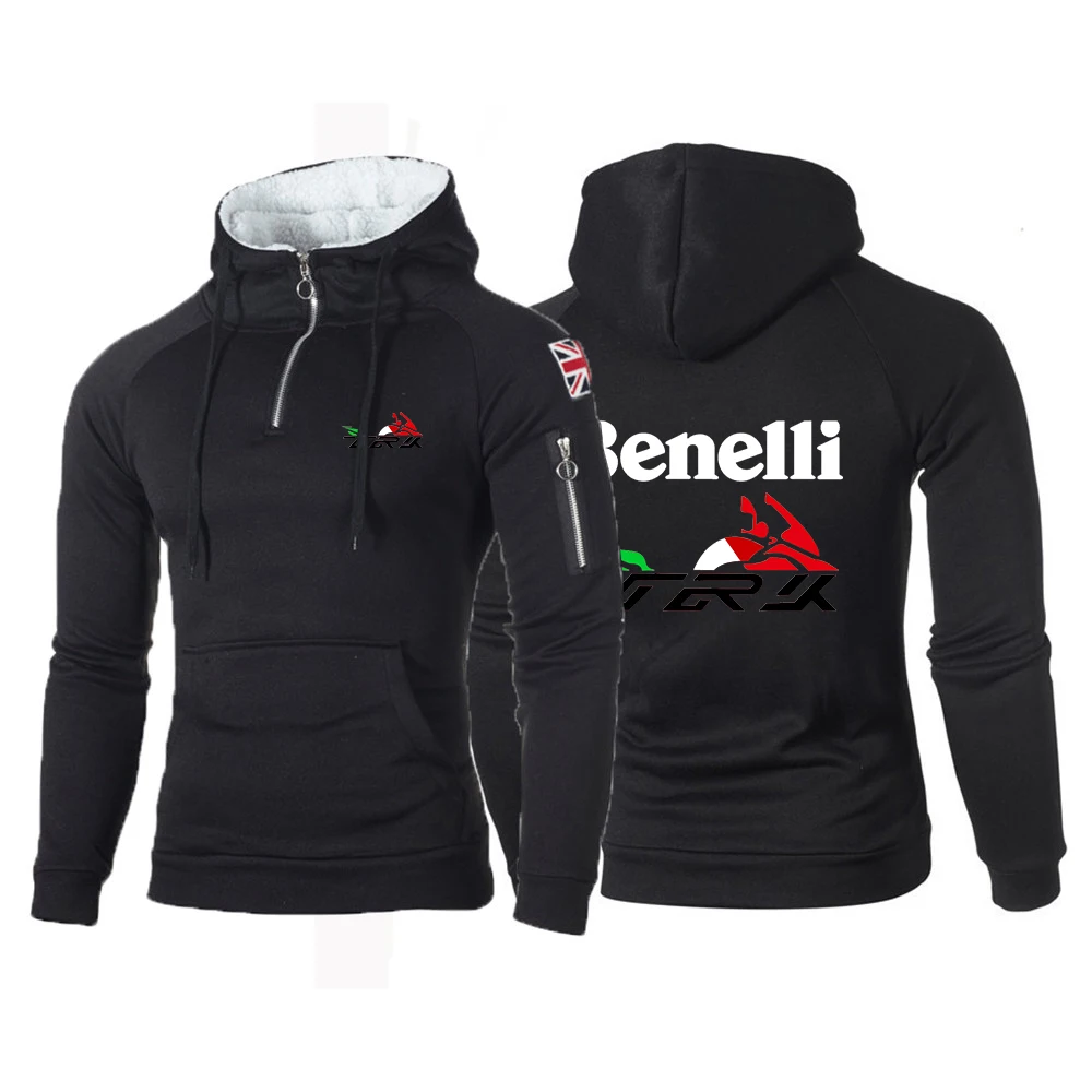 Benelli TRK 502X printing fashion 2023 new men's casual long-sleeved fitness sweater fleece hoodie classic Joker sweatshirt jack