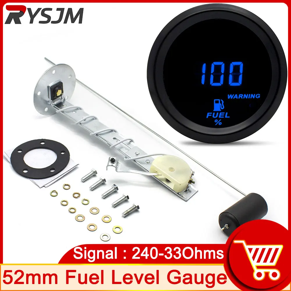 HD2inch52mmCarFuelLevelGauge24033OhmsFuelFloatSensorFuel