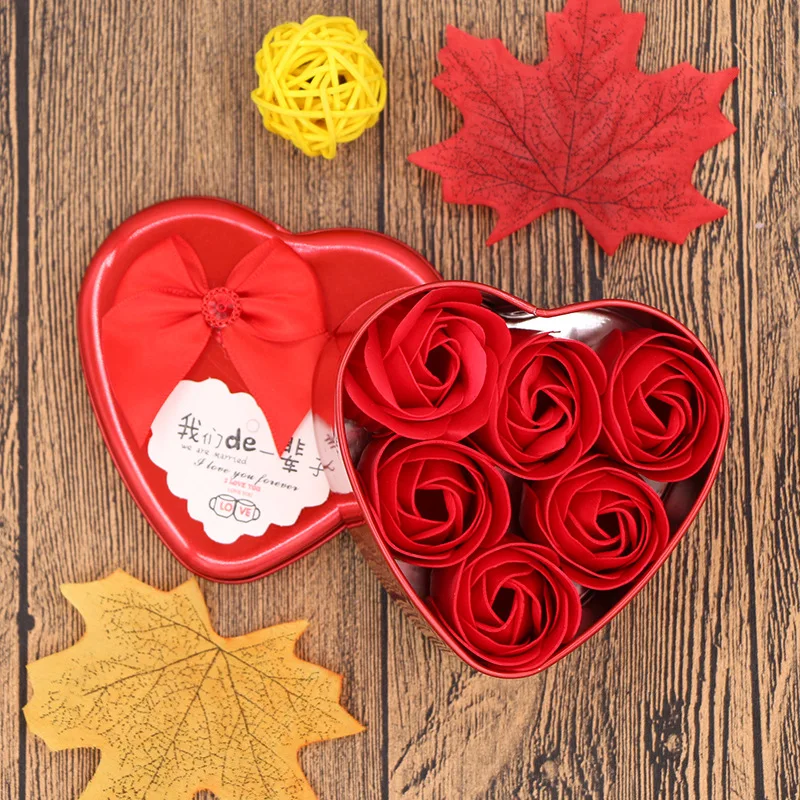 

3pcs/box Artificial Rose Soap Flower Romantic Valentines Day Gift Fragrant Rose Flower Gift Wedding Birthday Party Decor