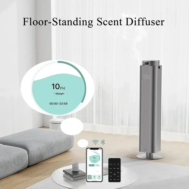 Bluetooth Essential Oil Diffuser Hotel Collection Diffuser Tower Waterless Aroma Diffuser 3000m³ Electric Smart Scent Machine 5