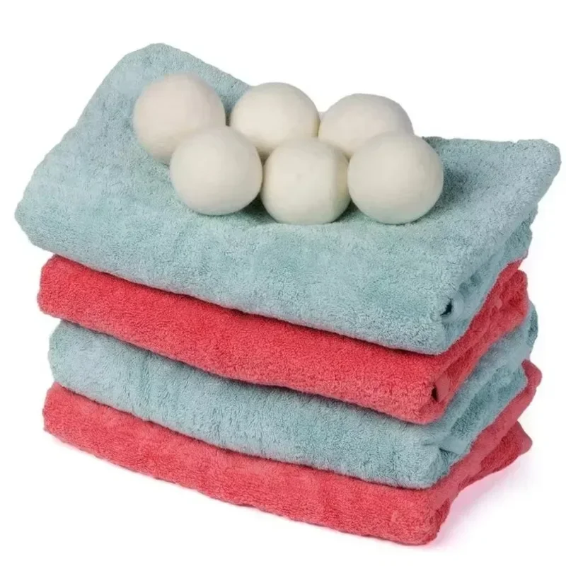 Laundry Ball Wool Dryer Balls Reusable Natural Fabric Softener Laundry Washing Machine Accessories Home Washing Fleece Dryer Balls Clothes