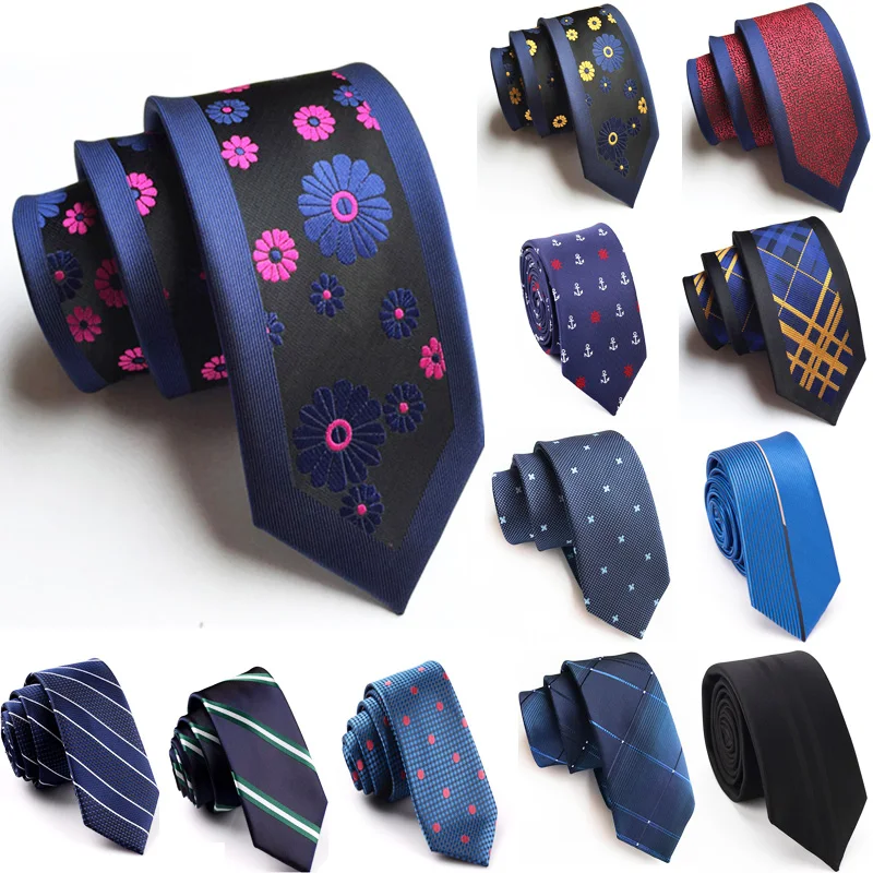 

New Fashion Casual Stripe Neckties for Men Silk Designer Brand Necktie Slim Tie 6cm Groom Marriage Neckties