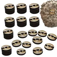 Pompom Buttons For Hats Wooden Buttons For Crafts 50pcs Pom Pom Hat Buttons For Hat Pom Pom Ball Fixing Knit Beanies Toques Hats 1