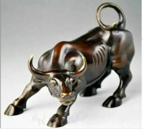 

Big Wall Street Bronze Fierce Bull OX Statue