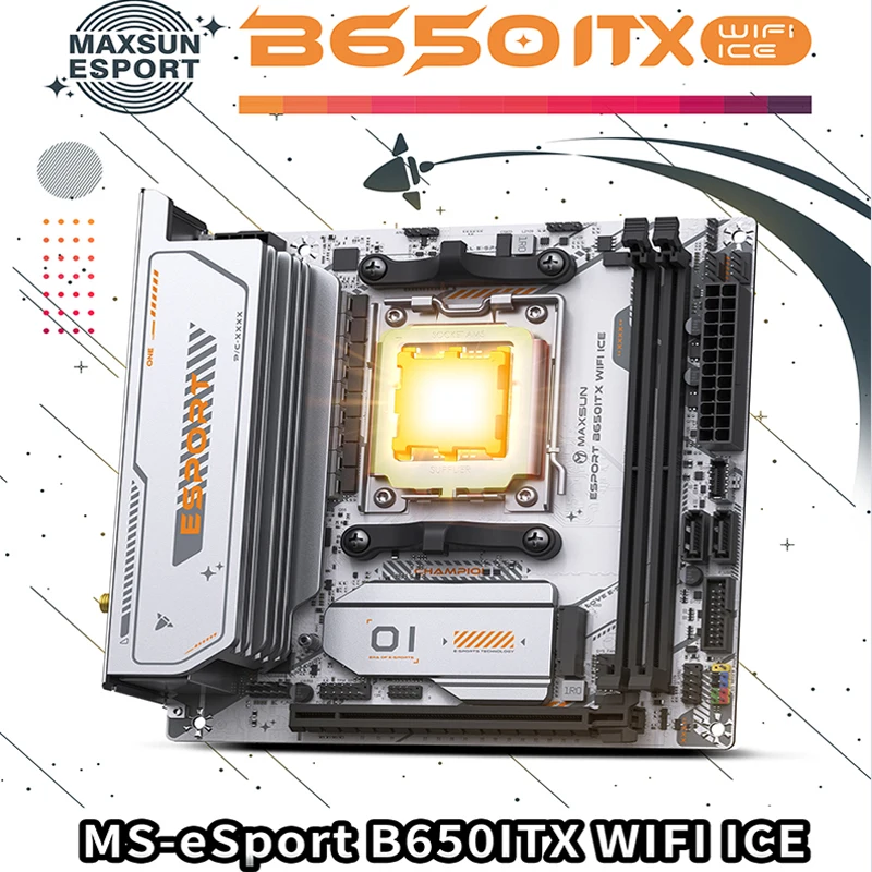 マザーボード MAXSUN B650 ESPORT ITX ICE MS-eSport B650ITX WIFI ICE