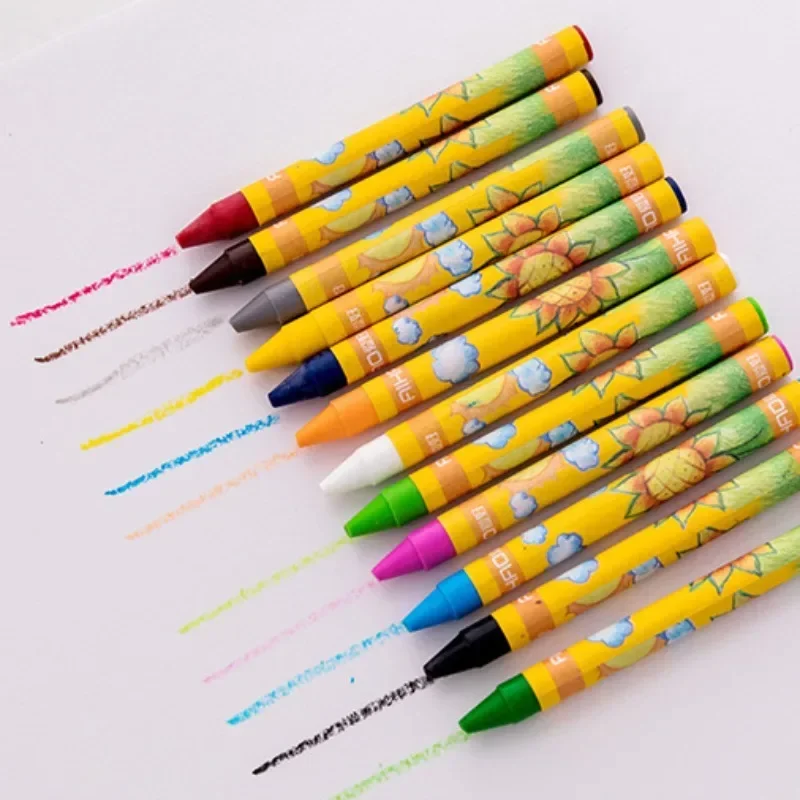 12PCS Crayon Paint Graffiti Coloring for Children Oil Pastel Color Markers School Supplies Infinite Colors Kawaii Art