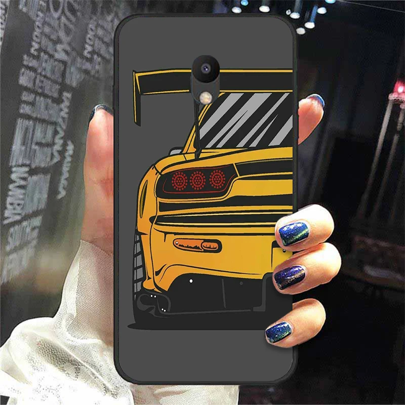 best meizu phone cases Phone Case For Meizu M5 Cover Soft Silicone TPU Capa JDM Sports Car Painted Back Coque For Meizu M6 M5 5s 5S Meilan Bumper Bags best meizu phone cases