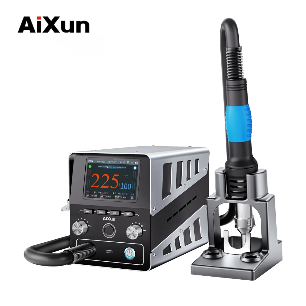 

Aixun Rework Heating Station 1400W Digital High Power BGA Intelligent Hot Air Gun Soldering StationFor PCB Welding Repair Tool