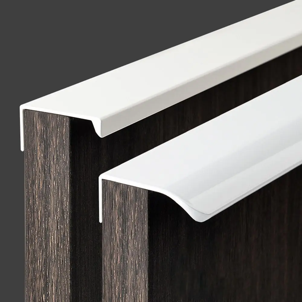 White Aluminum Alloy Kitchen Cabinet Handles