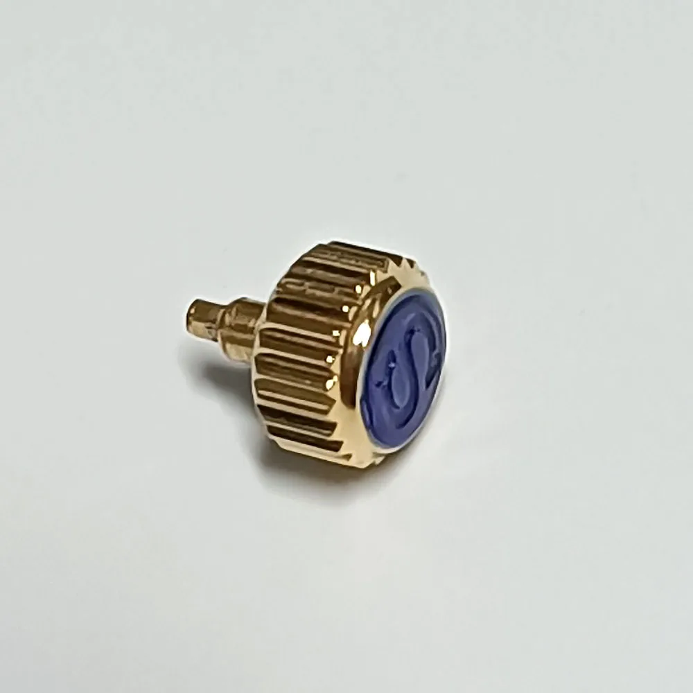 Screw-in GMT Case Crown Replace Watch Crown Engraved Signed 'S' Fits NH34 NH35 NH36 Movement