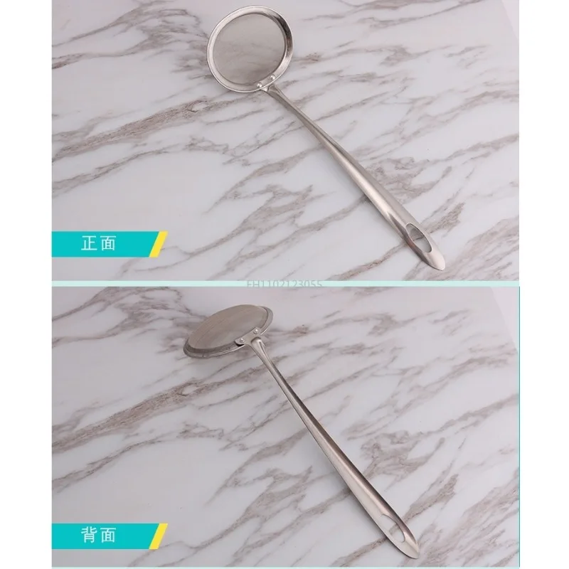 Stainless Steel Fine Mesh Oil Pot Strainer Ladle Skimmer Fine Mesh Kitchen Accessories Kitchen Filter Spoon Hot Pot Filter