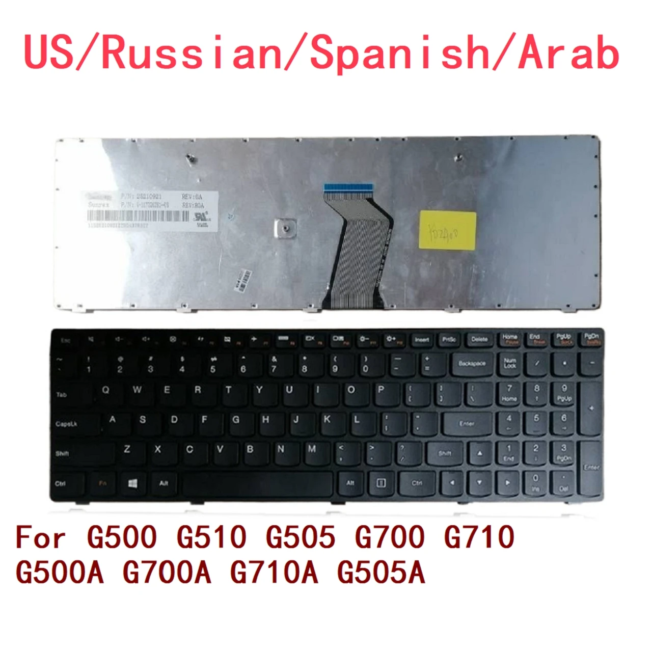Новая английская русская испанская арабская клавиатура для ноутбука Lenovo G500 G510 G505 G700 G710 G500A G700A G710A G505A (не подходит для G500S)