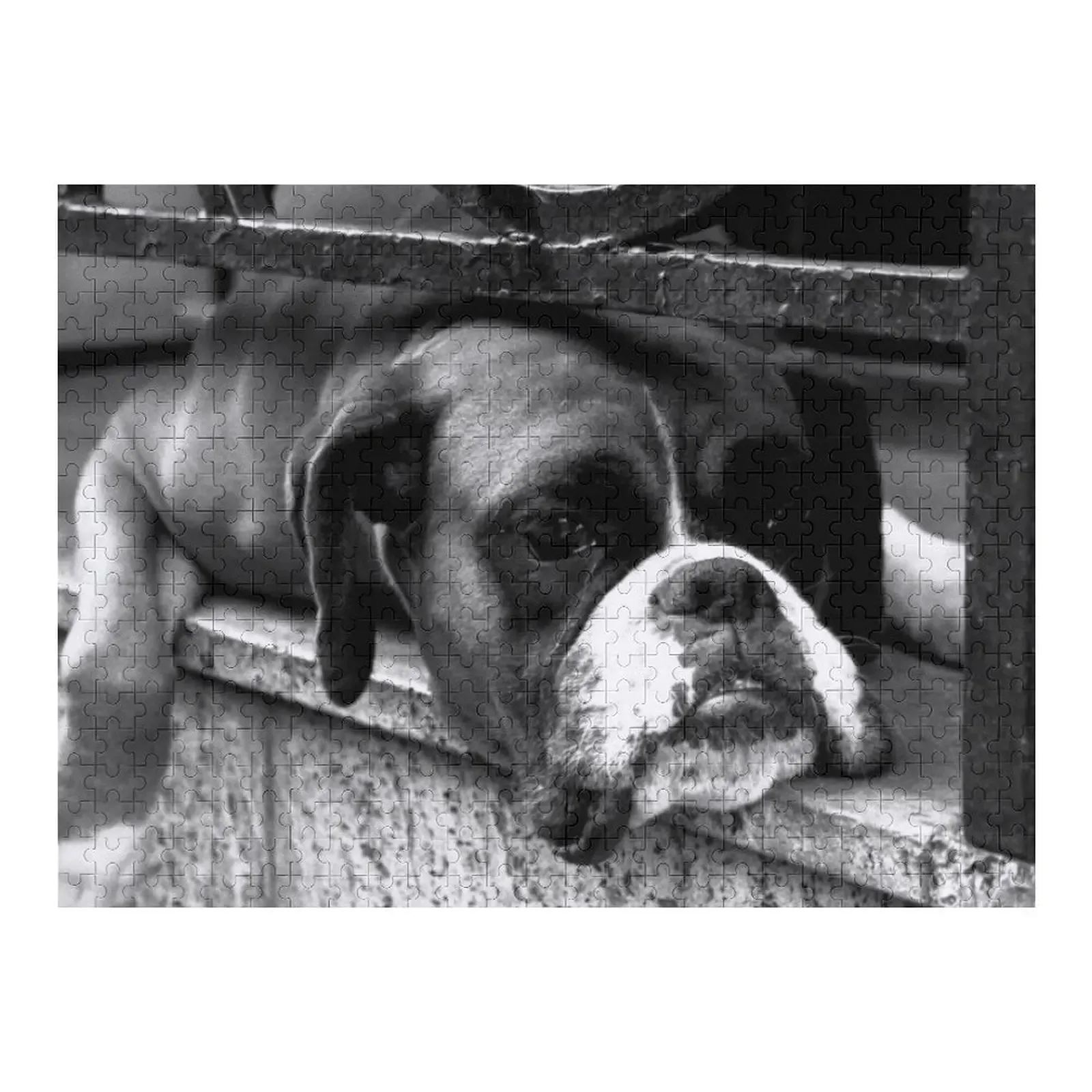 Boxer Dog On Windowsill Jigsaw Puzzle Woodens For Adults Custom Name Wood Wood Photo Personalized With Photo Puzzle
