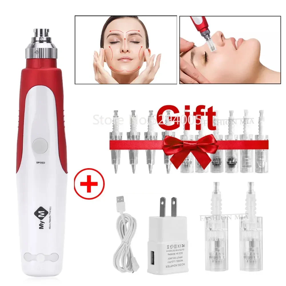 Wireless Microneedling Pen Electric Skin Care Device Facial Beauty Face Care Needles Device Mesotherapy Facial Treatment Machine