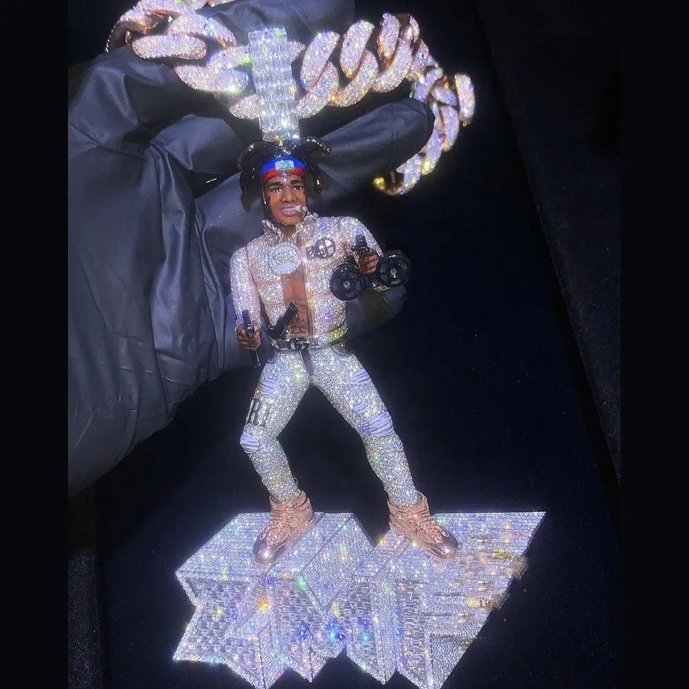 Цепочка Из муассанита S925 с эмалью