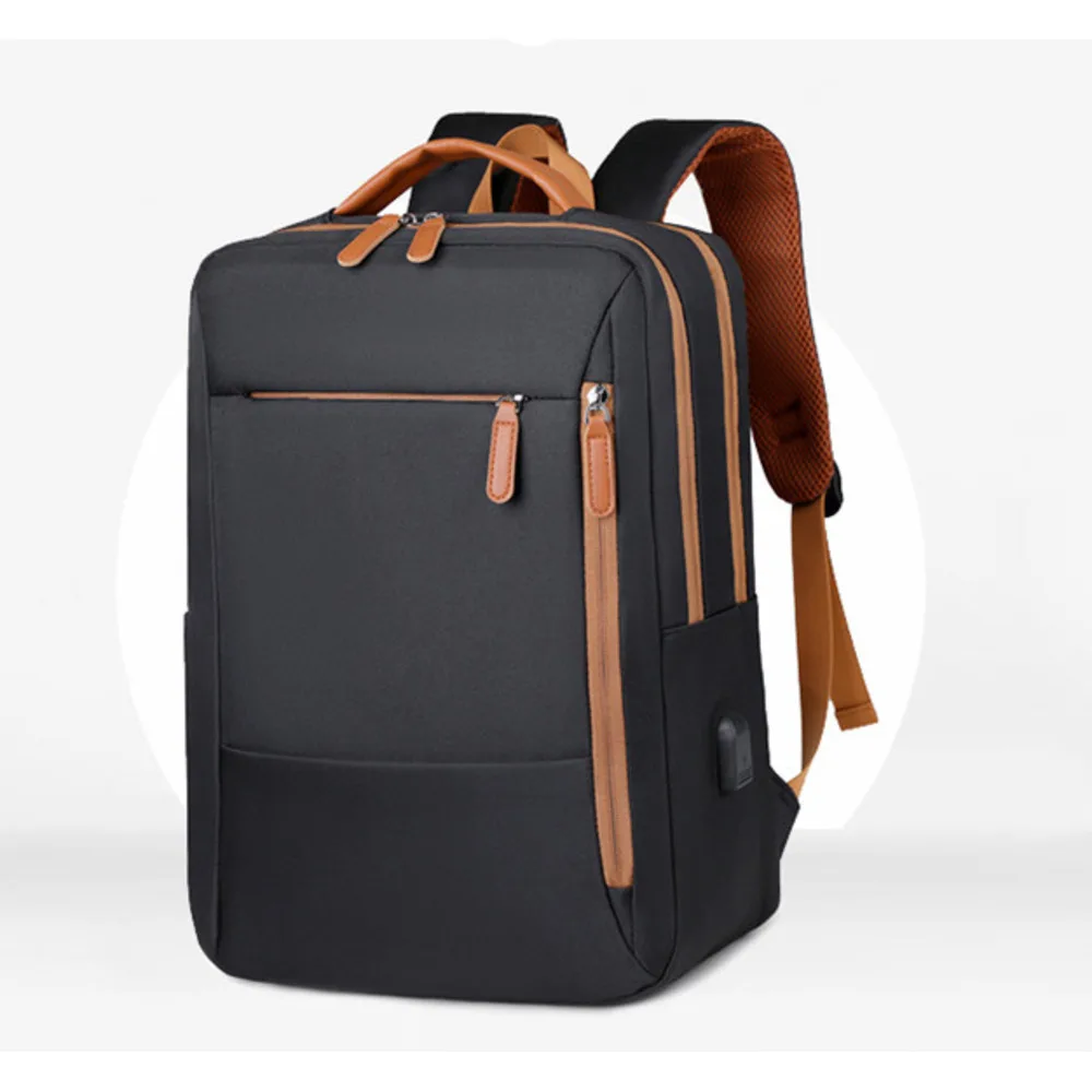 Grouss Kapazitéit Geschäftspendeltasch waasserdicht USB Computertasch, Mirad Faarf Rucksack, Rucksack_voghion.com