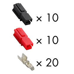 High - Amp Marine Power Connectors - Set of 5/10/20/50/100 Pairs (45A 10 Pairs)