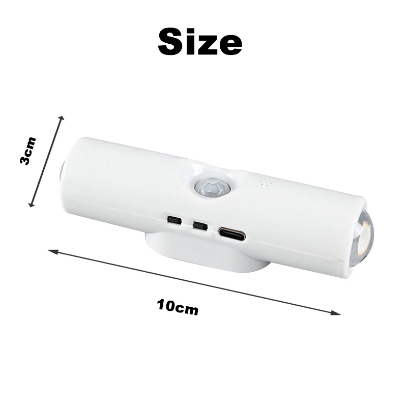 3/7Colors Motion Sensor Night Light RGB Gradient  Wall Lamp Rechargeable Wireless magnetic mounting Home Decoration Night Lamps