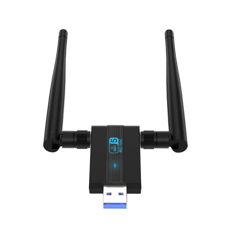 

WiFi USB3.0 адаптер 1300 м Bluetooth-совместимый двухдиапазонный 2,4/5 ггц для настольного пк