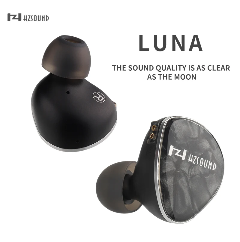 Hzsound-luna有線イヤホン、平面ドライバー、ベース、インイヤー