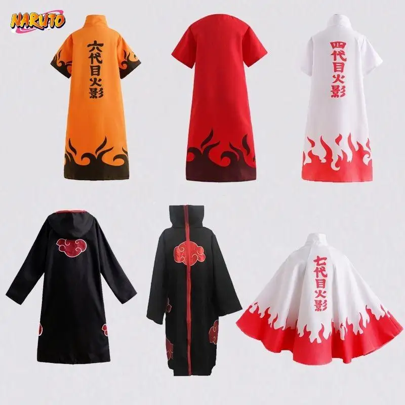 

NEW Naruto Cosplay Naruto Uchiha Itachi Generation 4/6/7 Fire Shadows Detail Restore Cloak Clothing for Adults and Children