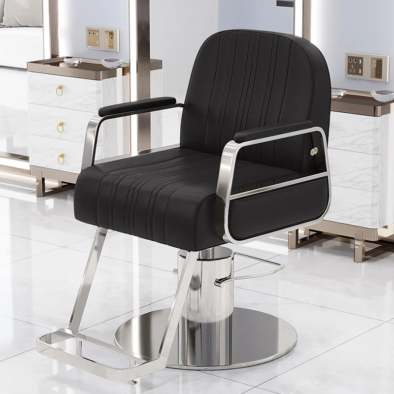 Shampoo Eyelash Makeup Barber Chair Swivel Office High Facial Barber Chair Simplicity Fotel Fryzjerski Salon Furniture SY50BC