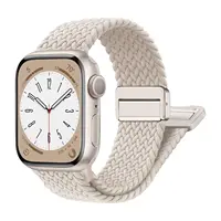 Nylon Band For Apple Watch Strap 44mm 40mm 45mm 49mm 41mm 38mm magnetic buckle Bracelet iWatch series se 7 3 5 6 8 9 Ultra 2