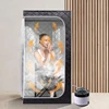 4L Portable Home Steam Sauna Full Size Personal Sauna Spa Box Single Saunas with Steamer 4L 1500W Steam Generator Remote Control 6