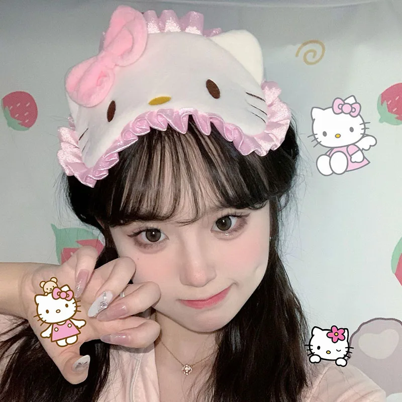 

Kawaii Sanrio Anime Eyeshade Cute Hello Kittys My Melody Cinnamoroll Can Hold Ice Packs Relieving Eye Fatigue Gifts for Girls