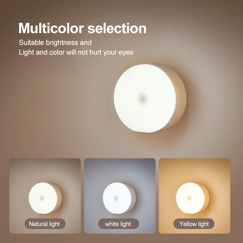 Mini Sensor Night Lights Bedroom Decoration LED Touch Nightlight Dormitory Bedside Baby USB Charging Atmosphere Nursing Light