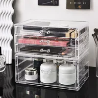 Acrylic Cosmetics Storage Box, Lipstick Storage Box, Desktop Drawer Makeup Storage Rack, Transparent Jewelry Box DROPSHIPPING 1