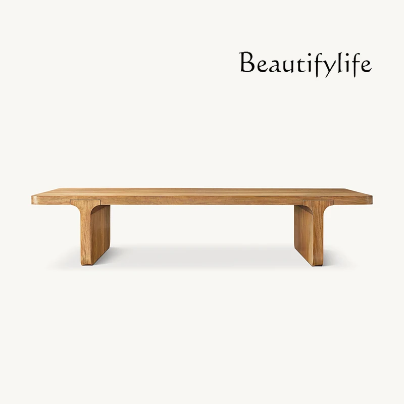 

American Country Light Luxury Senior Designer Living Room Sofa and Tea Table Tea Table Small Apartment Coffee Table