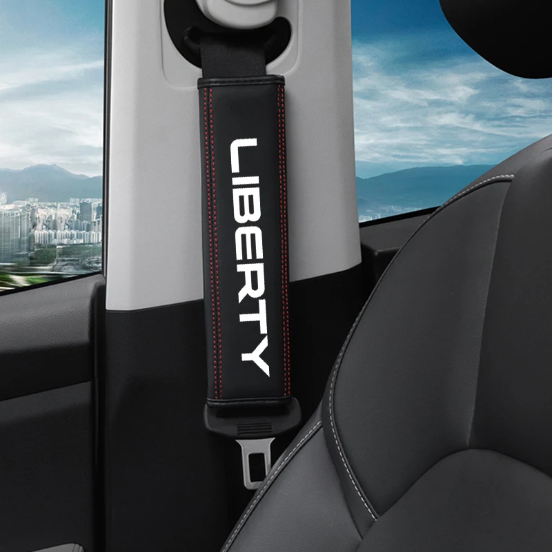 1pcs Car Seat Belt Cover Shoulder Strap Pad Auto Accessories for For JEEP Liberty Auto Interior Decor Accessory