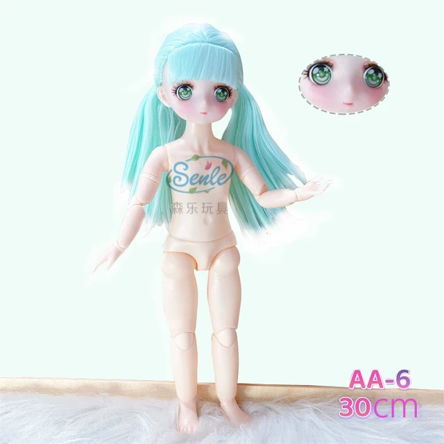 Adollya 1/6 BJD Bonecas 21 Articulações Móveis 30 Centímetros Com Roupas 12  Polegada Boneca Anime Olhos Conjunto Completo Kawaii Brinquedos Para As