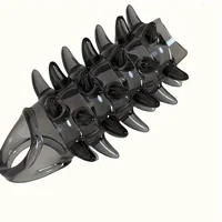Strukturierte Penis Enhancer Sleeve Flexible Silikon Extender Verzögerung Cock Ring Erektion Stimulation für Männer Paar Erwachsene Sex Spiel Spielzeug 4