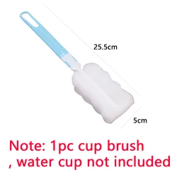 500ml Transparent Leak-proof Sports Water Bottle with Tea Filter for Outdoor and Gym Activities (1PC cup brush)