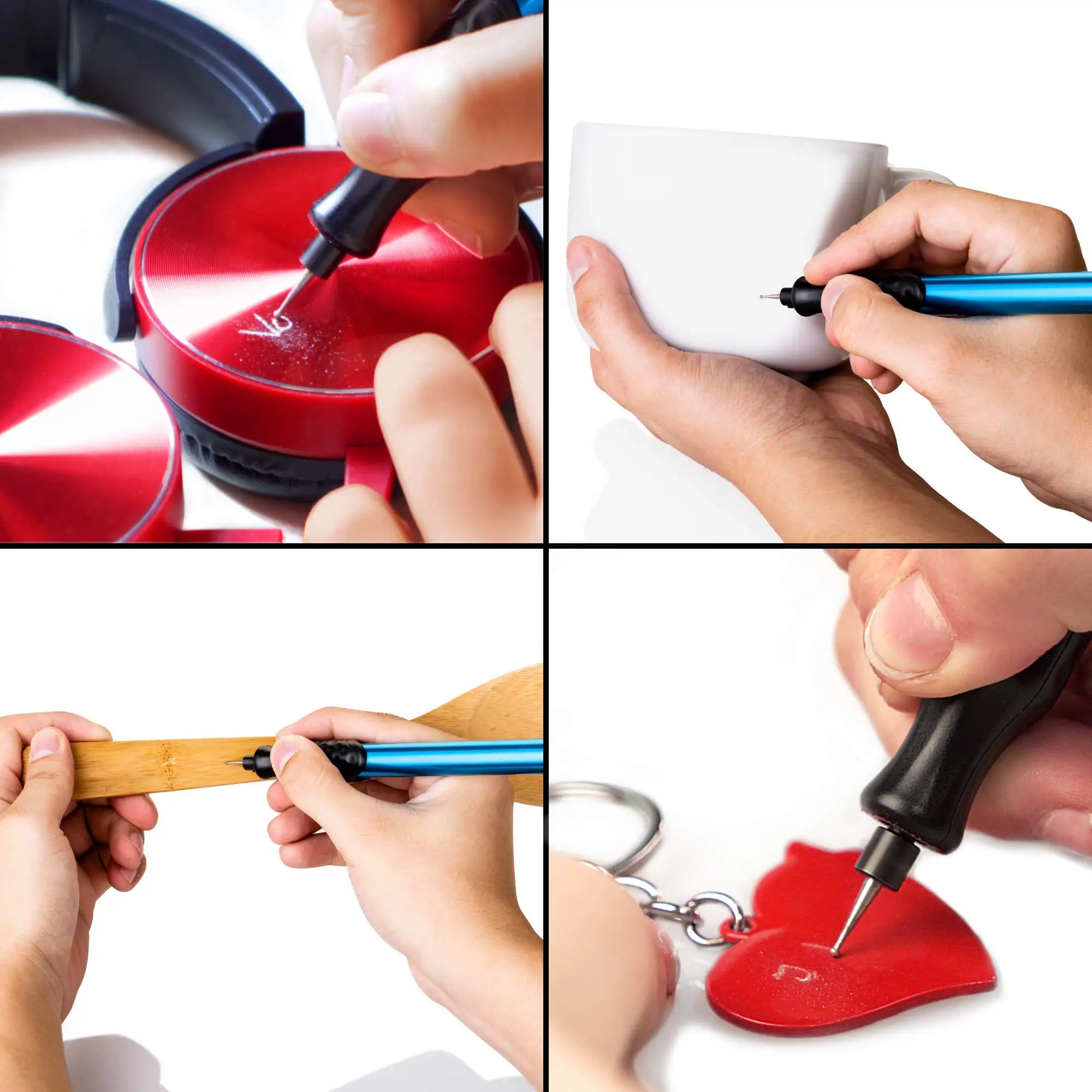 Electric Engraving Pen Carving Tool Cordless Precision Engraver for DIY Jewellery Making Metal Glass Wood Leather