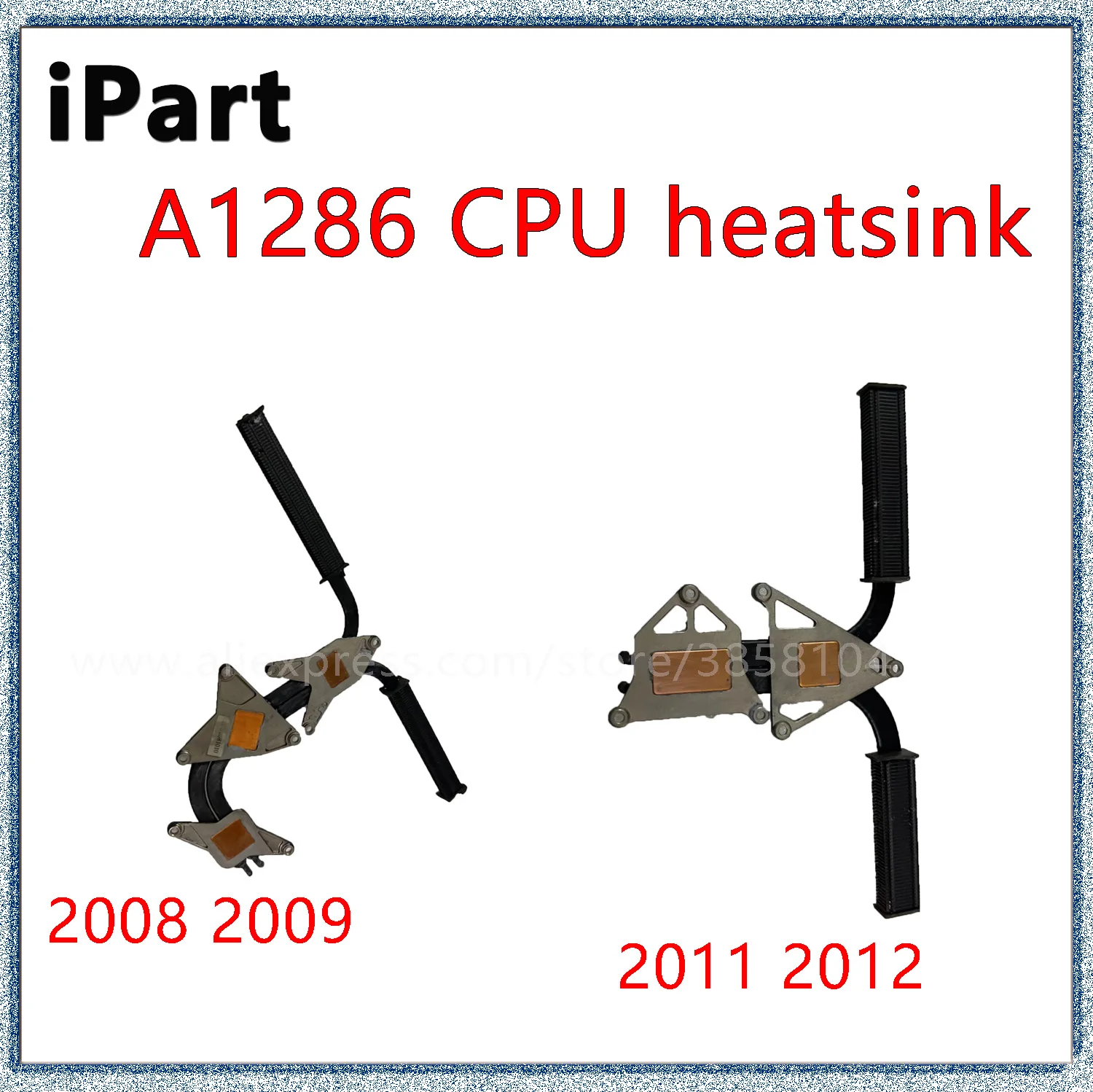 

For A1286 Heatsink Macbook Pro 15" A1286 Heat Sink CPU Cooling 2008 2009 2011 2012 Year Work Well