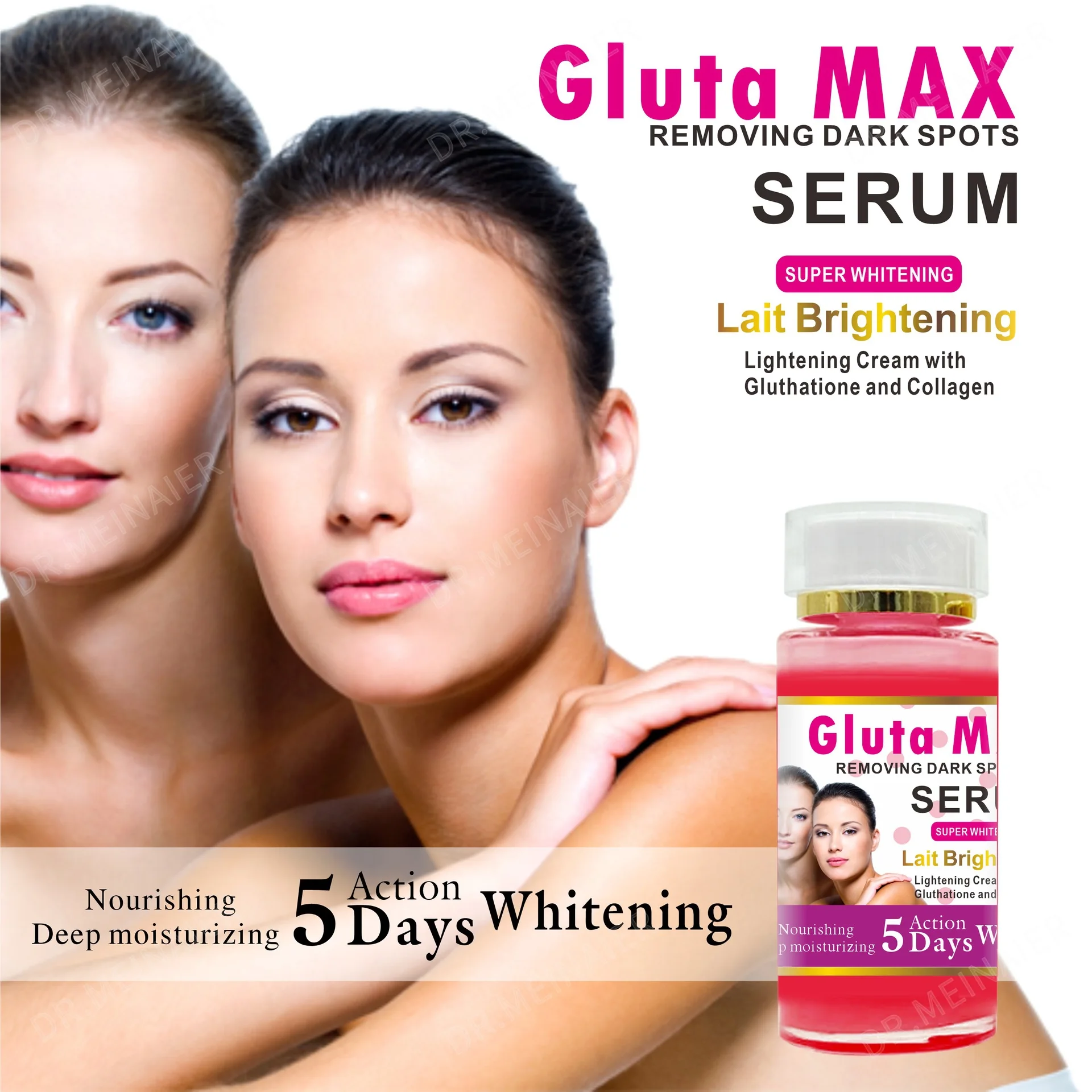 120ml Gluta Max Collagen Face Serum Repairing Essence Elasticizing Serum Original Solution Moisturizing Firming Face Skin Care 2