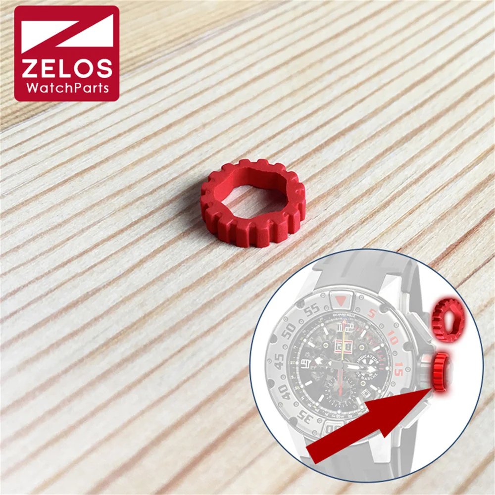 Orologio Corona Anello In Gomma Per Richard Mille Rm032 Flyback Diver Orologio Cronografo Da 50Mm