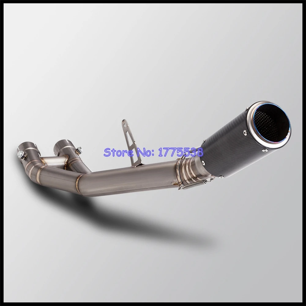 Titanium Alloy for Yamaha YZF-R1S 2016-2018 YZF-R1 YZF-R1M 2015-2023 Motorcycle Exhaust Middle Link Pipe Real Carbon Muffler - Image 4