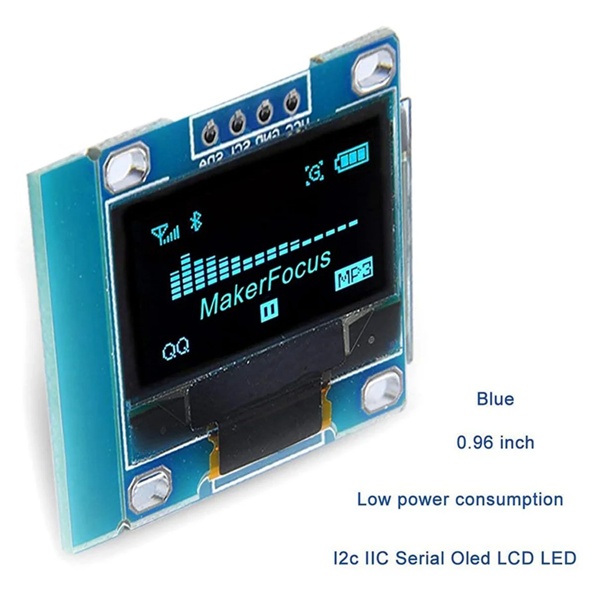 Ƶ̳ 2X I2C OLED ÷, 0.96 ġ IIC  LCD LED , SSD1306 128 64, 80   ̾ 