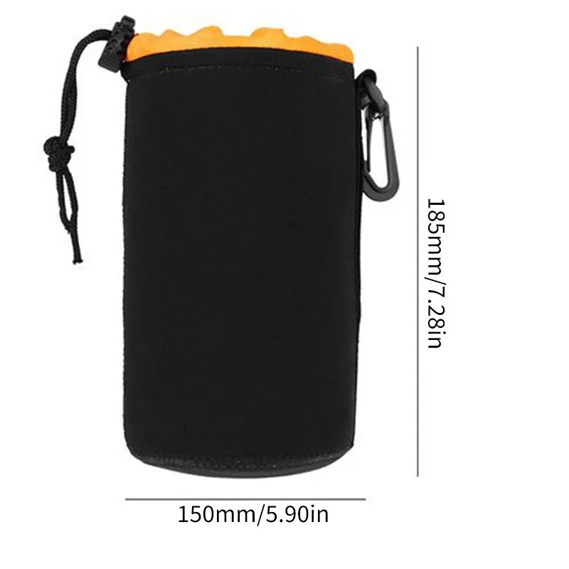 4 PCS Camera Lens Bag Drawstring Neoprene Pouch for Camtrix Holder