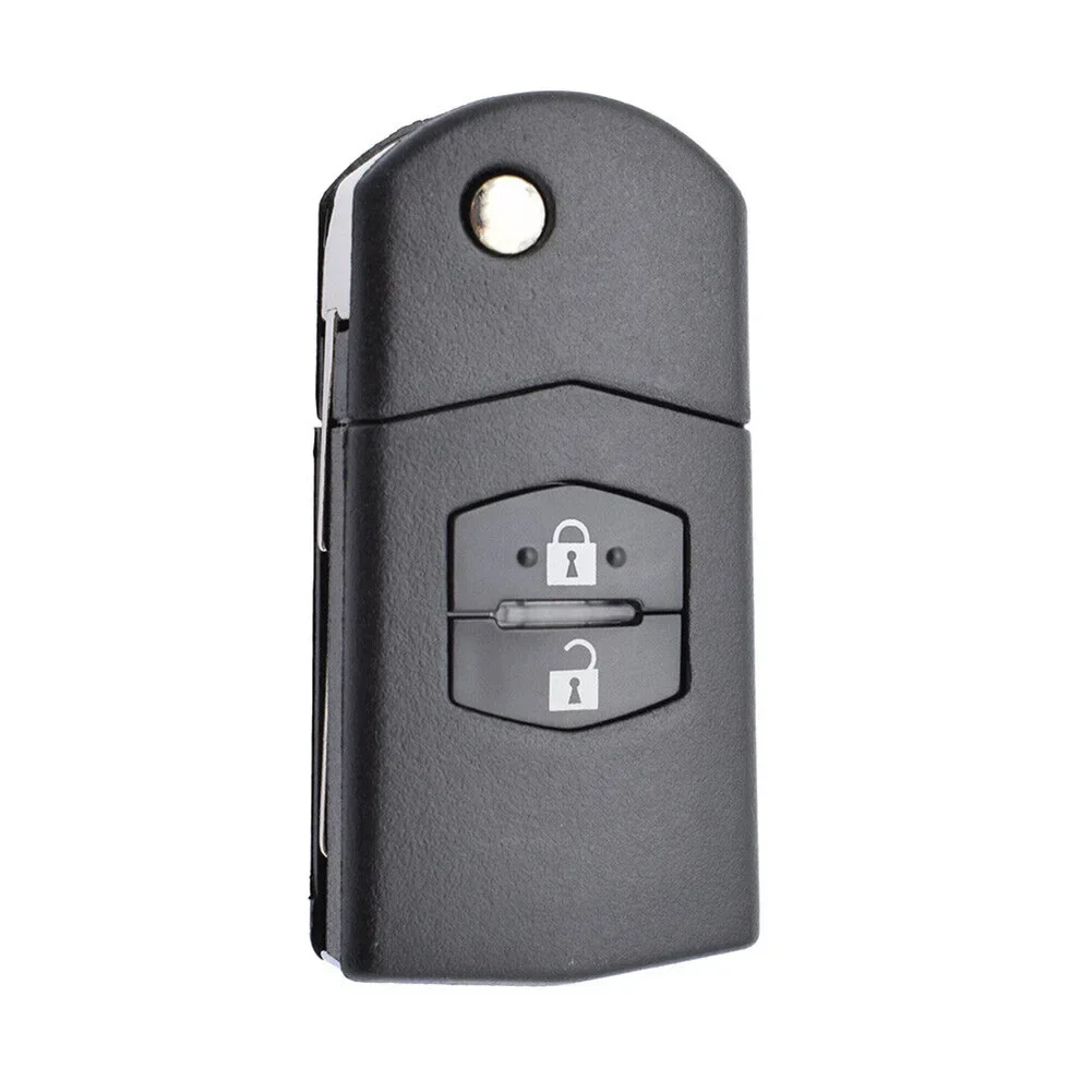 2 Buttons Car Key Shell Fob Key Case Cover CR1620 for Mazda Demio 2 3 5 6 CX7 CX9 RX8 MX5 MPV Flip Folding key case fob cover key cover folding car key shell car key shell
