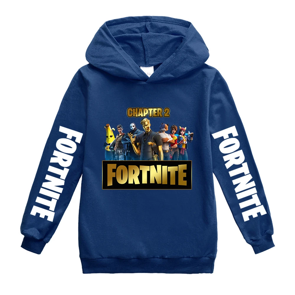 con capucha de FORTNITE para niño, ropa de algodón para niña, Tops de larga, trajes informales para niño| | - AliExpress