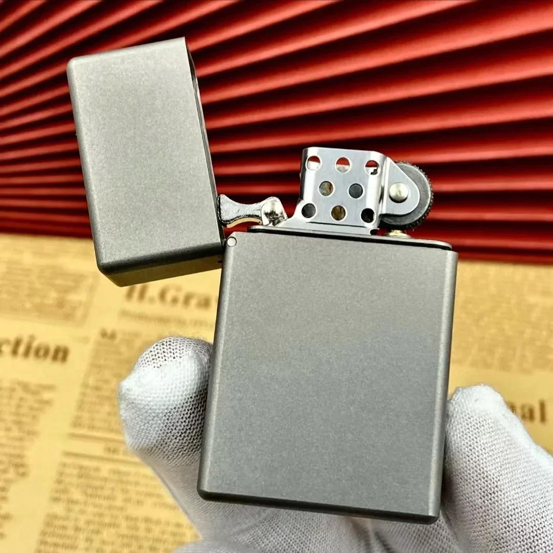 Zorro Titanium Alloy 538, 912 Narrow Machine Small Square Head Kerosene Lighter Gadget Smoking Accessories With box 5