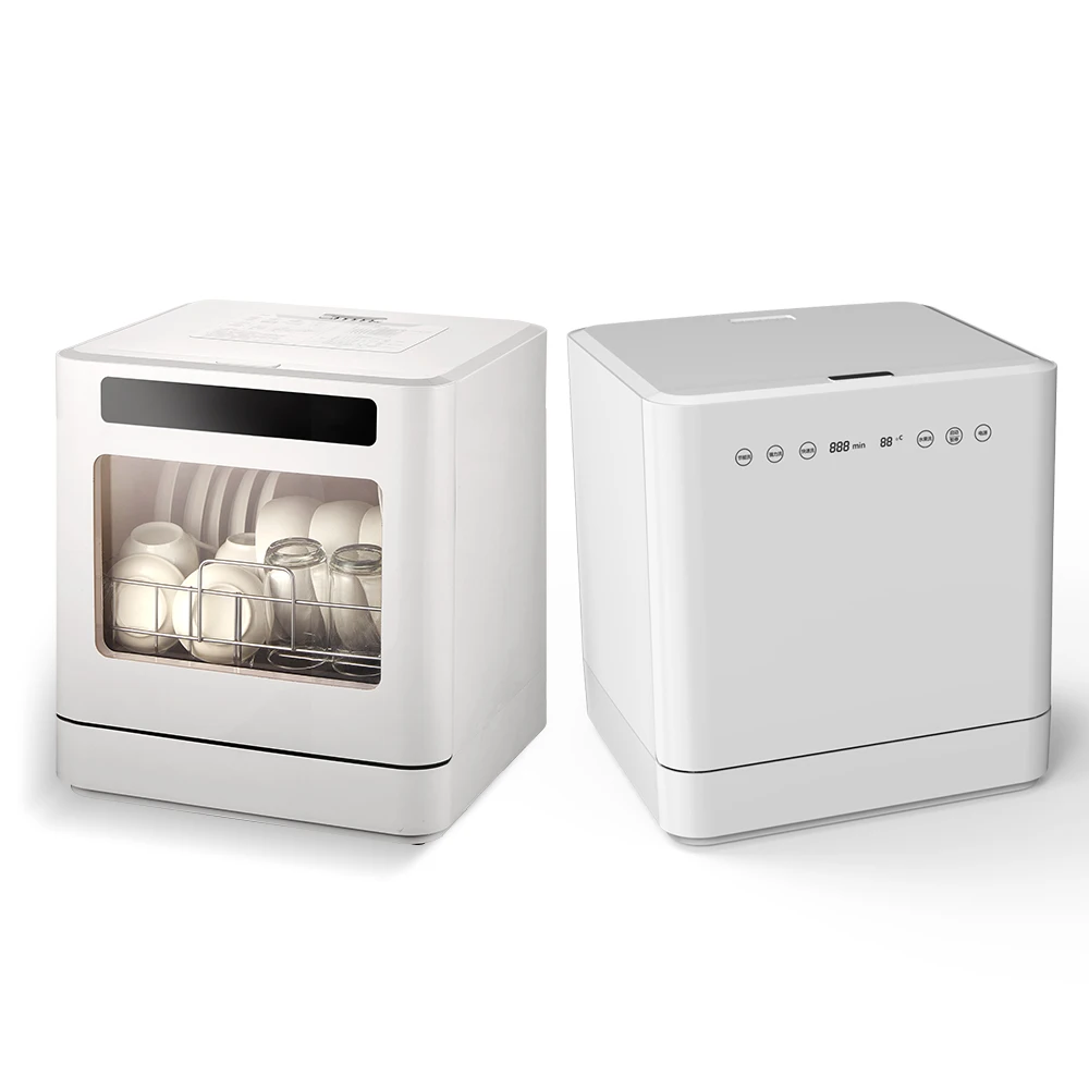 

Mini Dish Washing Machine 6 Sets Automatic Dishwasher 800W