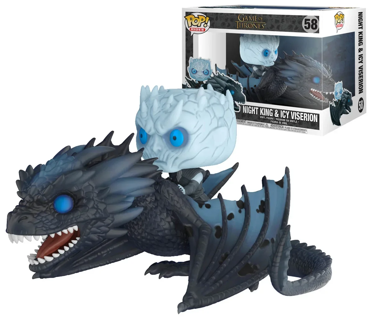 thumbnail image 4 of Figuras de juguete coleccionables Funko POP Movie TV Game Of NIGHT KING & ICY VISERIONThrones 58# Daenerys Rides Drogon 15#, 4 of 5