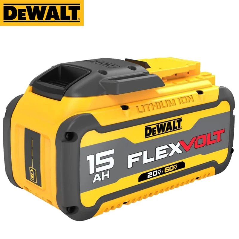 

DEWALT DCB615 Lithium Battery FLEXVOLT 20V/60V Max 15Ah Maximum Runtime 3-LED Fuel Guage Compact Rechargeable Battery Pack