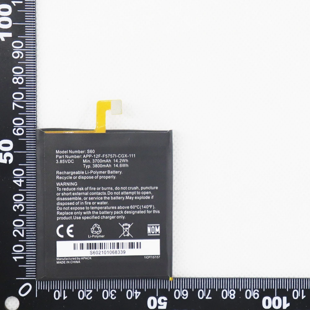 Sostituzione Batteria Originale S60 3800Mah Per Cat App-12F-F57571-Cgx-111